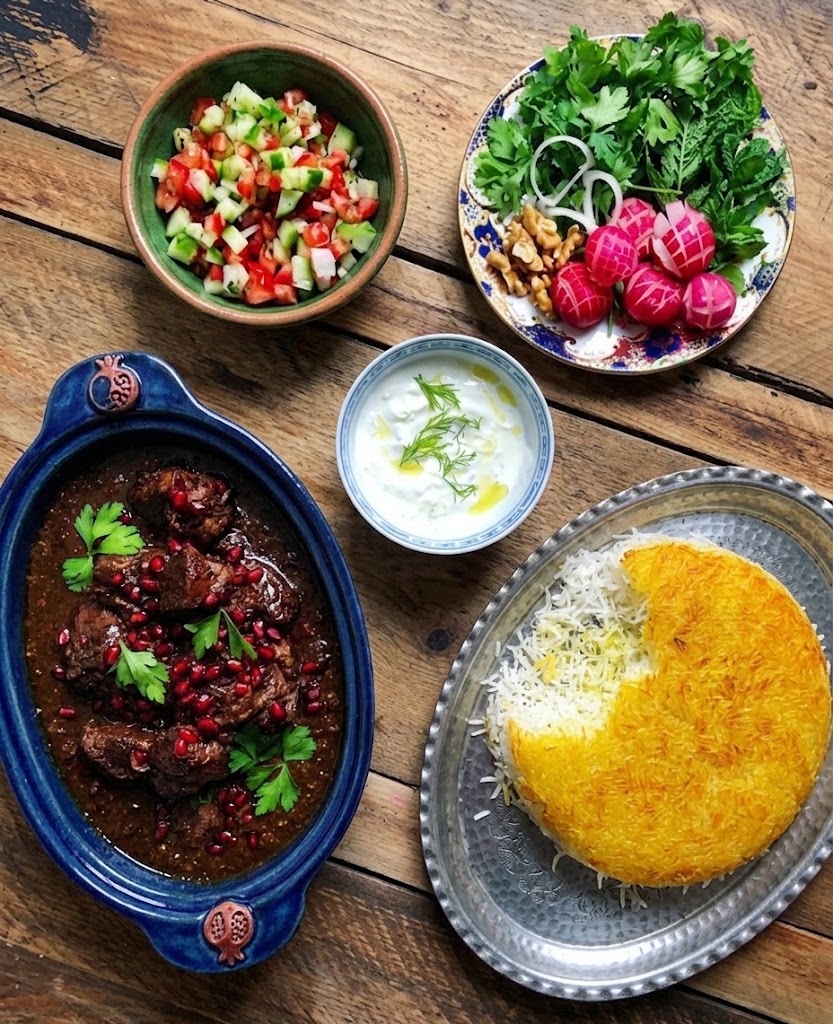 Ghormeh Sabzi (قورمه سبزى]-vegetarian