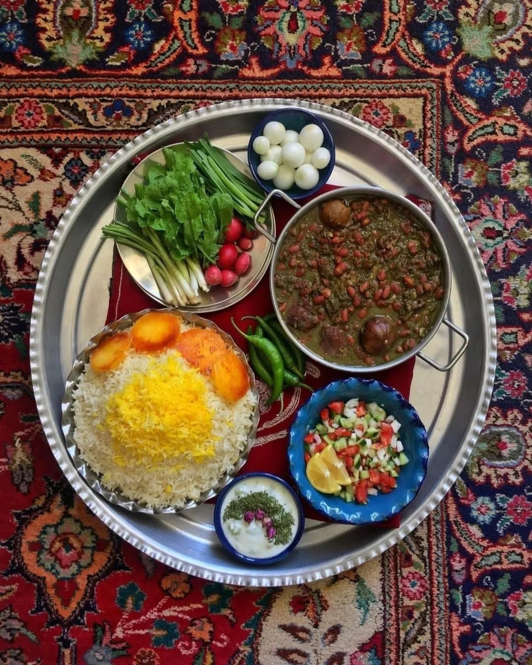 Ghormeh Sabzi (قورمه سبزی)-vegetarian — Kingfood menu image